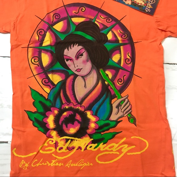 New ED Hardy Girl’s Short Sleeve Graphic T-Shirt - Picture 3 of 8